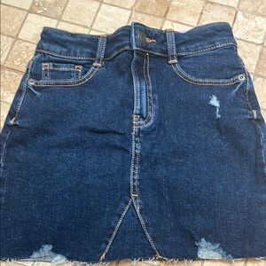 Evisu Kids Denim Skirt - Dark Blue